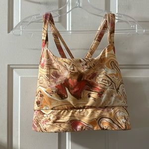 Alpine Design Field Knit Strappy Sports Bra: PRINTED: NEW WITH TAGS: SIZE XL